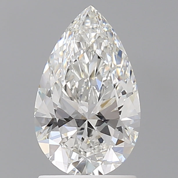 1.58 Carat Pear Shaped, Ideal Cut, E Color, VVS2 Clarity, IGI Certified Lab Grown Diamond