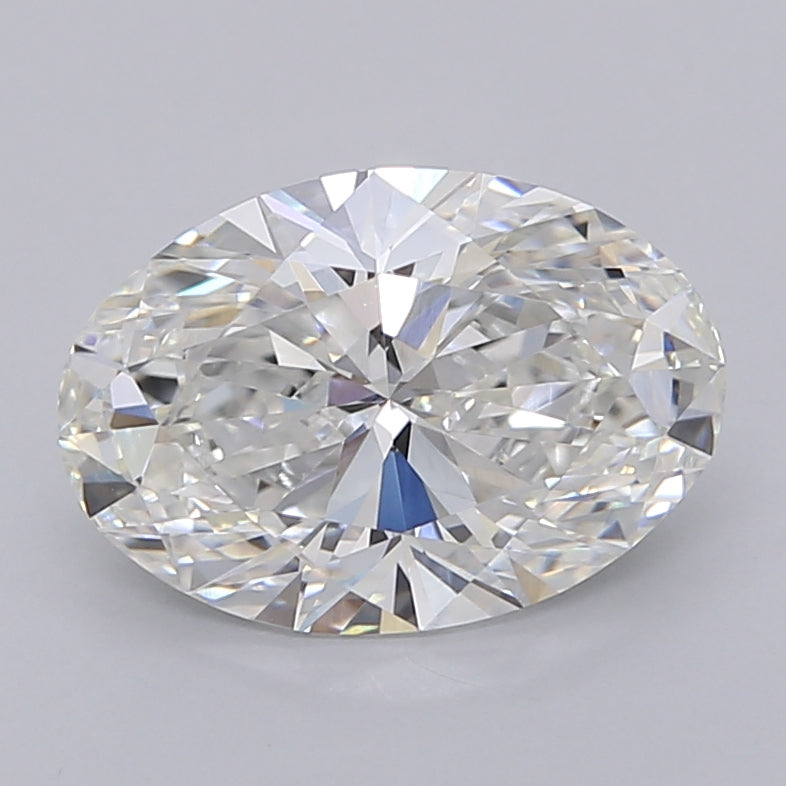 3.03 Carat Oval Shaped, Ideal Cut, F Color, VVS2 Clarity, IGI Certified Lab Grown Diamond