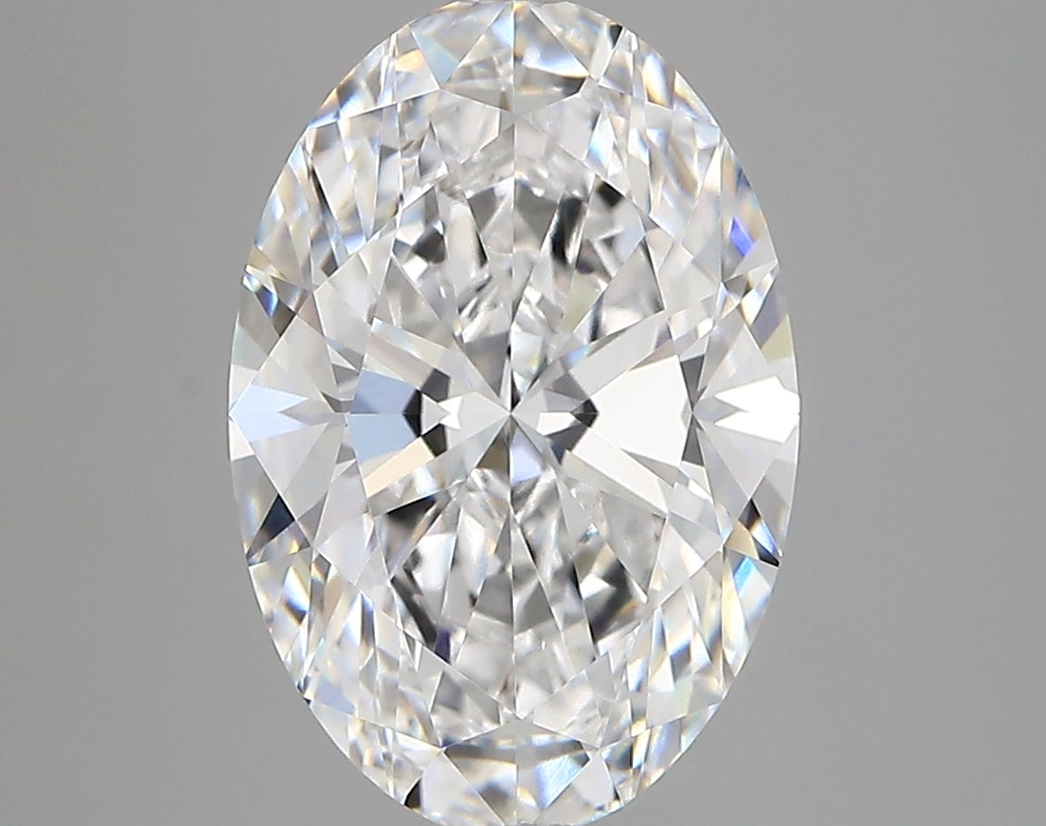 4.11 Carat Oval Shaped, Very Good Cut, D Color, VVS2 Clarity, IGI Certified Lab Grown Diamond