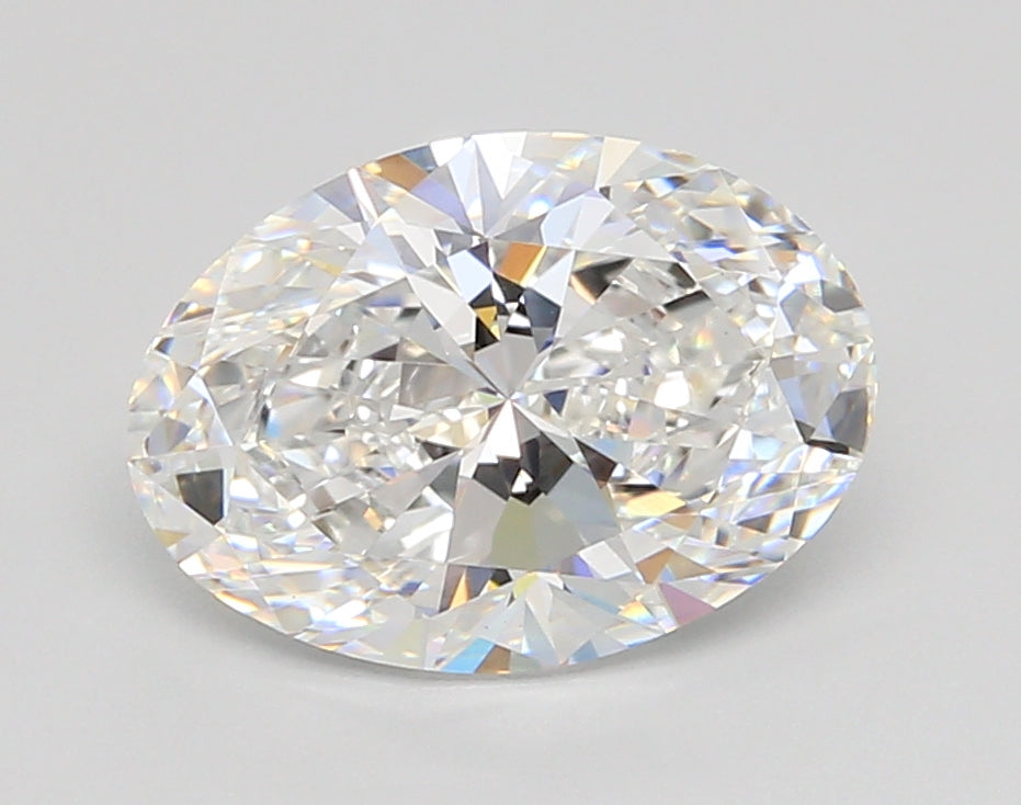 3.00 Carat Oval Shaped, Ideal Cut, E Color, VVS2 Clarity, IGI Certified Lab Grown Diamond