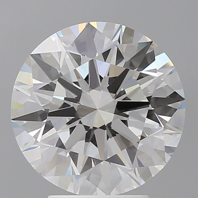4.10 Carat Round Shaped, Ideal Cut, E Color, VVS2 Clarity, IGI Certified Lab Grown Diamond