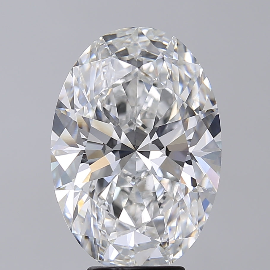 6.02 Carat Oval Shaped, Excellent Cut, E Color, VVS2 Clarity, IGI Certified Lab Grown Diamond