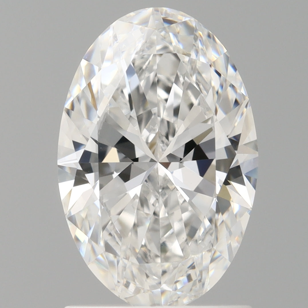 1.51 Carat Oval Shaped, Ideal Cut, D Color, VVS2 Clarity, IGI Certified Lab Grown Diamond