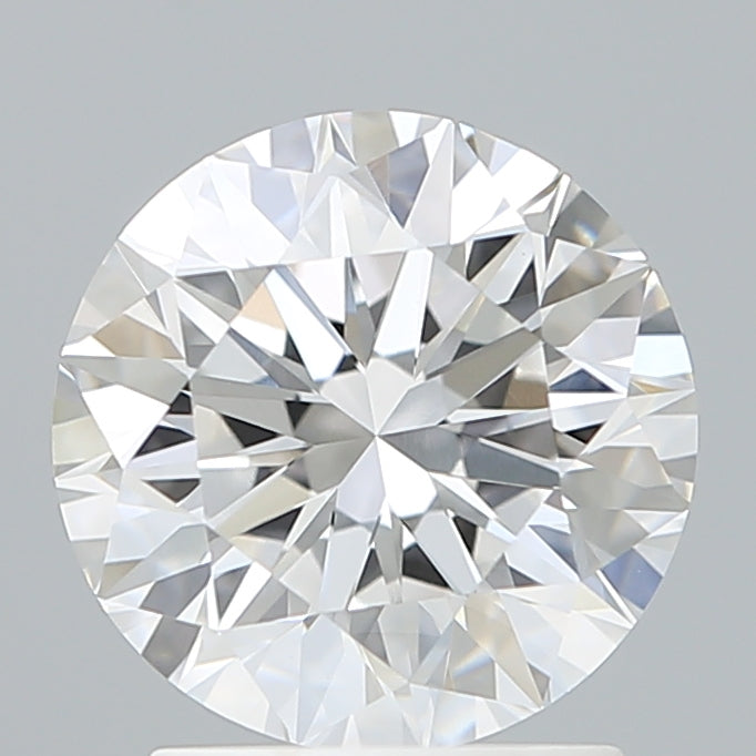 2.09 Carat Round Shaped, Excellent Cut, D Color, VVS2 Clarity, IGI Certified Lab Grown Diamond