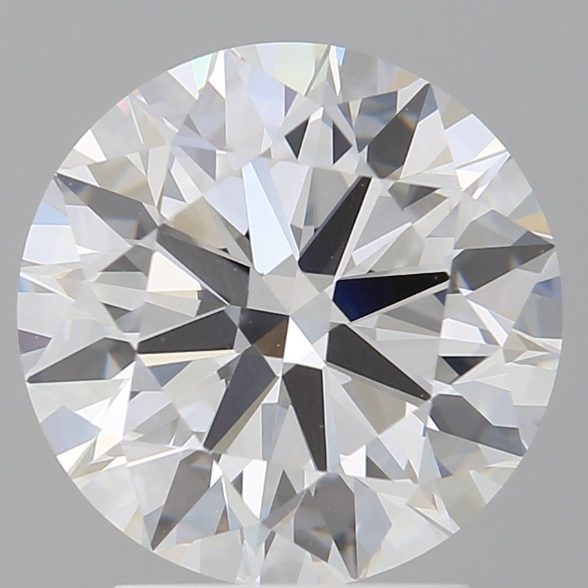 3.01 Carat Round Shaped, Excellent Cut, E Color, VVS2 Clarity, IGI Certified Lab Grown Diamond