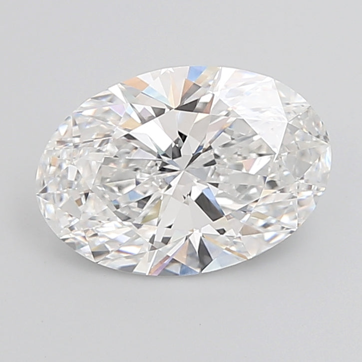 5.06 Carat Oval Shaped, Ideal Cut, E Color, VVS2 Clarity, IGI Certified Lab Grown Diamond