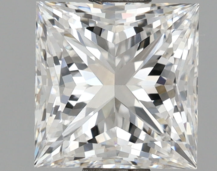 1.52 Carat Princess Shaped, Ideal Cut, D Color, VS1 Clarity, IGI Certified Lab Grown Diamond