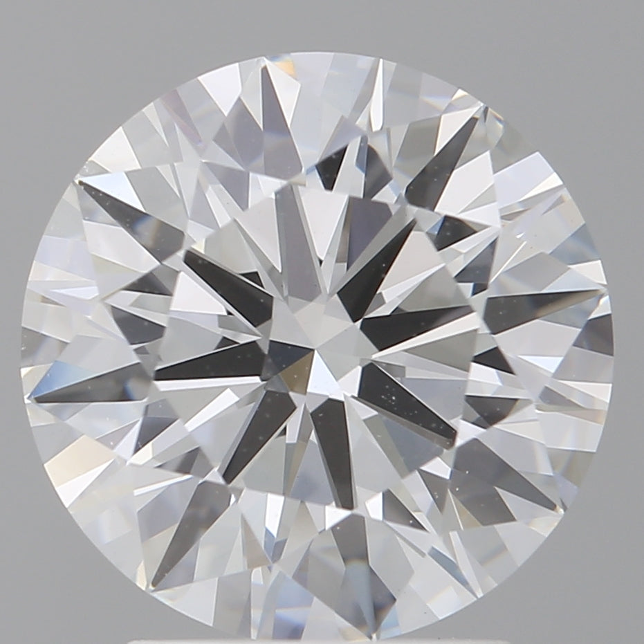 3.00 Carat Round Shaped, Excellent Cut, E Color, VVS2 Clarity, IGI Certified Lab Grown Diamond