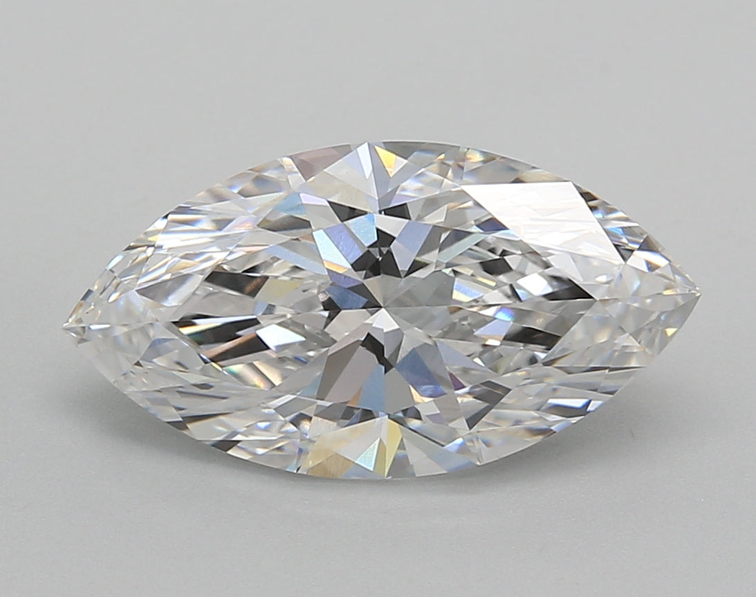 3.01 Carat Marquise Shaped, Excellent Cut, E Color, VVS1 Clarity, IGI Certified Lab Grown Diamond