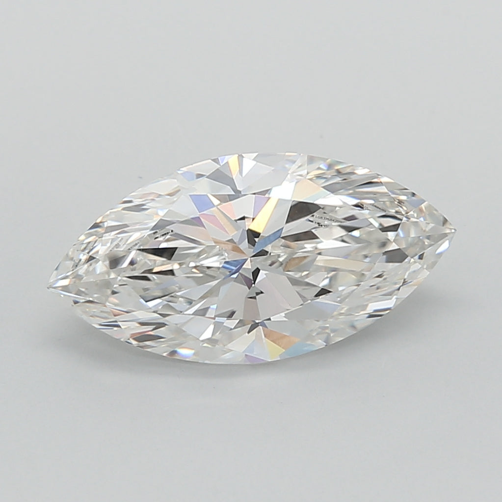 2.06 Carat Marquise Shaped, Ideal Cut, G Color, VVS2 Clarity, IGI Certified Lab Grown Diamond