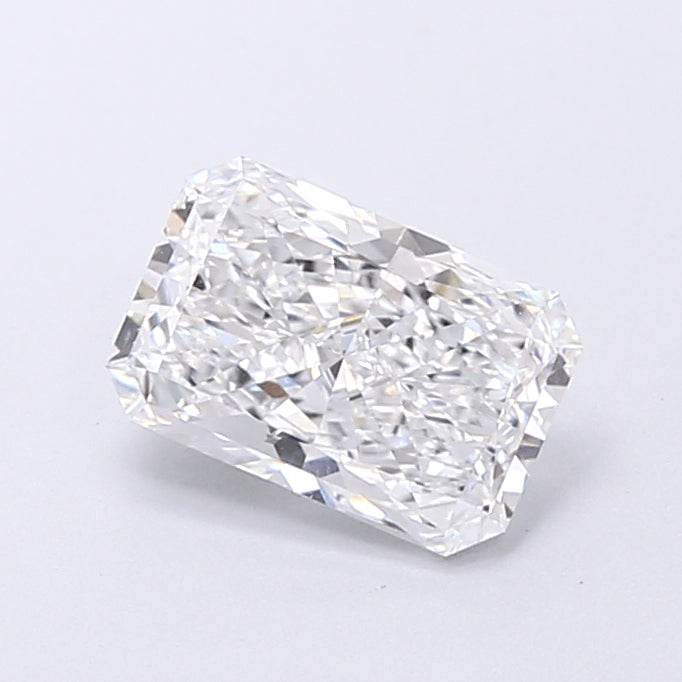1.38 Carat Radiant Shaped, Very Good Cut, D Color, VVS1 Clarity, IGI Certified Lab Grown Diamond