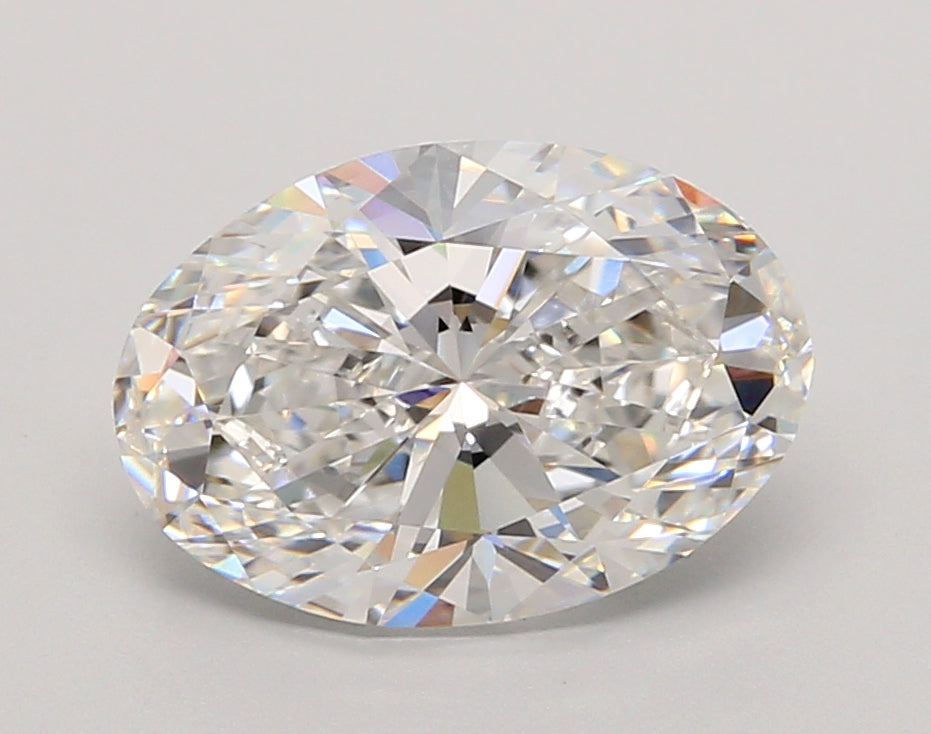 3.05 Carat Oval Shaped, Ideal Cut, E Color, VVS1 Clarity, IGI Certified Lab Grown Diamond
