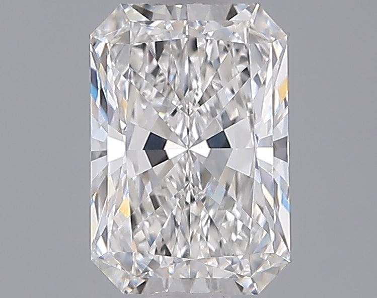 1.55 Carat Radiant Shaped, Ideal Cut, F Color, VVS2 Clarity, IGI Certified Lab Grown Diamond