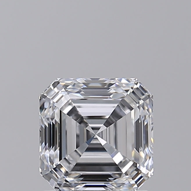 1.54 Carat Asscher Shaped, Ideal Cut, D Color, VS1 Clarity, GIA Certified Lab Grown Diamond