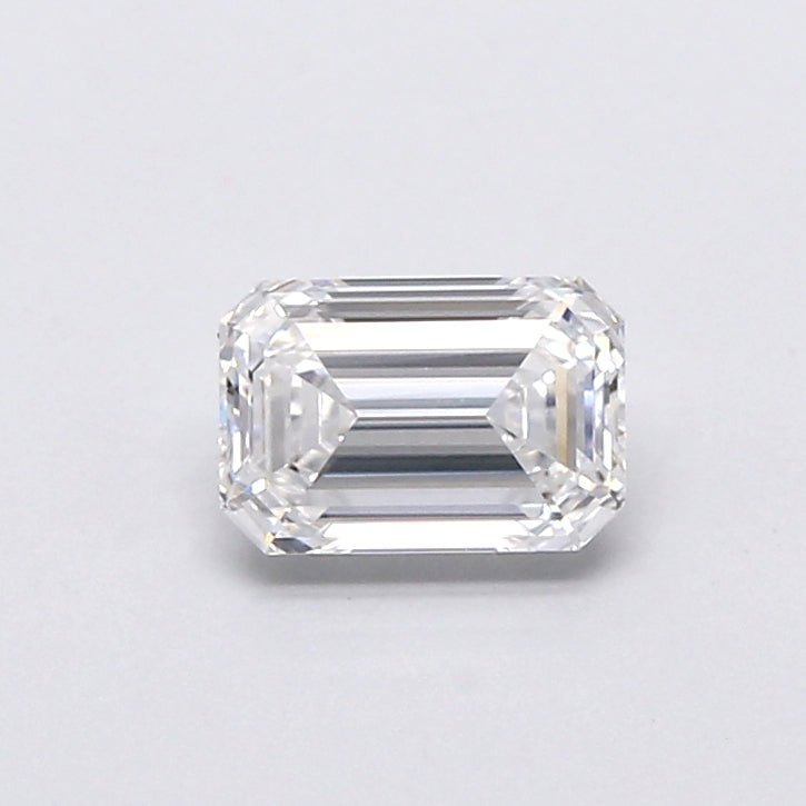0.73 Carat Emerald Shaped, Very Good Cut, D Color, VVS2 Clarity, IGI Certified Lab Grown Diamond