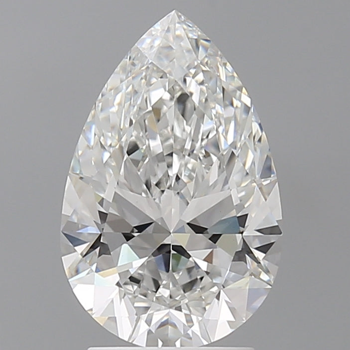 2.57 Carat Pear Shaped, Ideal Cut, E Color, VVS2 Clarity, IGI Certified Lab Grown Diamond