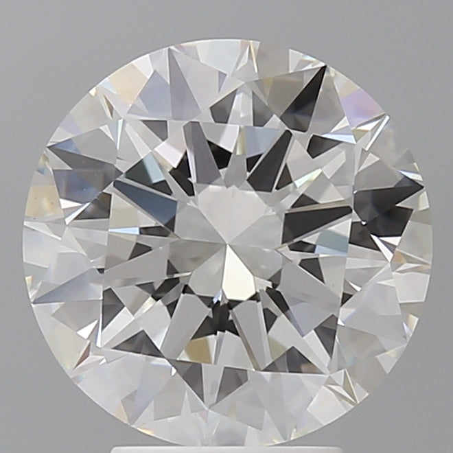 4.50 Carat Round Shaped, Excellent Cut, F Color, VVS2 Clarity, IGI Certified Lab Grown Diamond