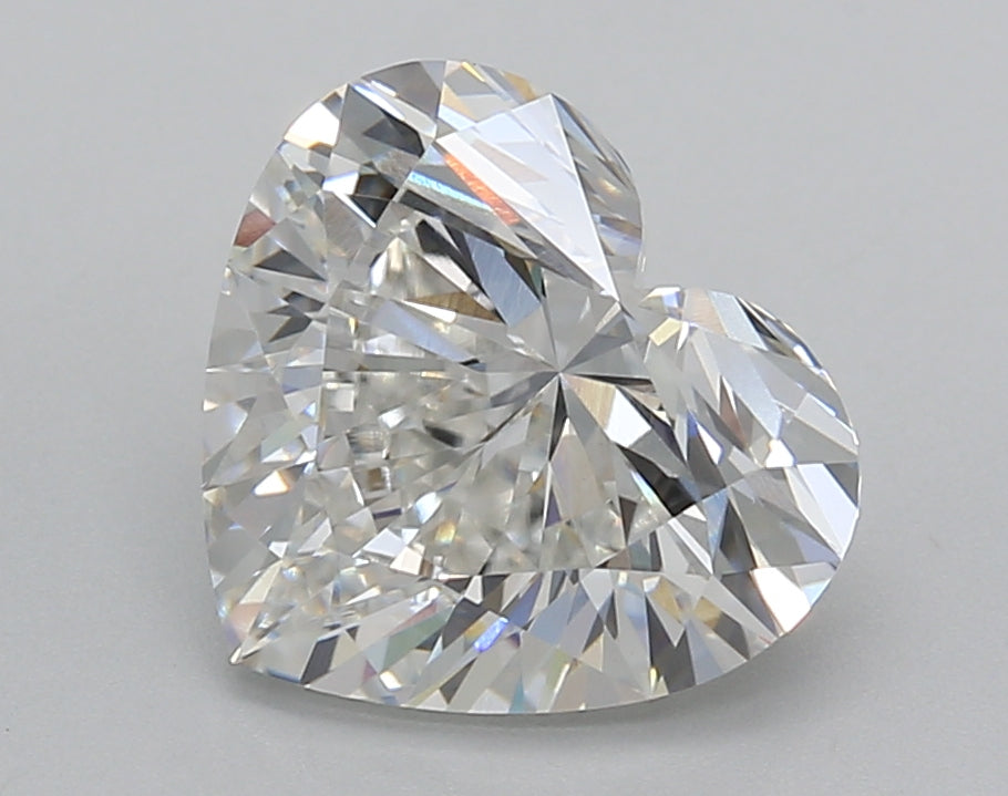 3.01 Carat Heart Shaped, Excellent Cut, E Color, VVS2 Clarity, IGI Certified Lab Grown Diamond