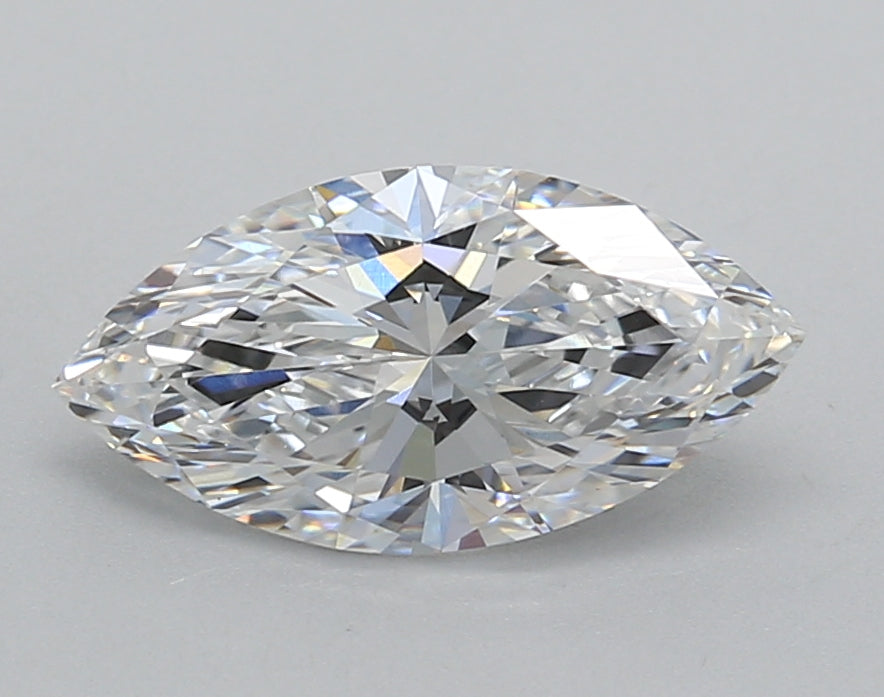 1.52 Carat Marquise Shaped, Excellent Cut, D Color, VVS2 Clarity, IGI Certified Lab Grown Diamond
