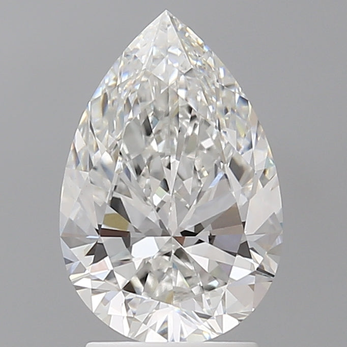 2.57 Carat Pear Shaped, Excellent Cut, E Color, VVS2 Clarity, IGI Certified Lab Grown Diamond