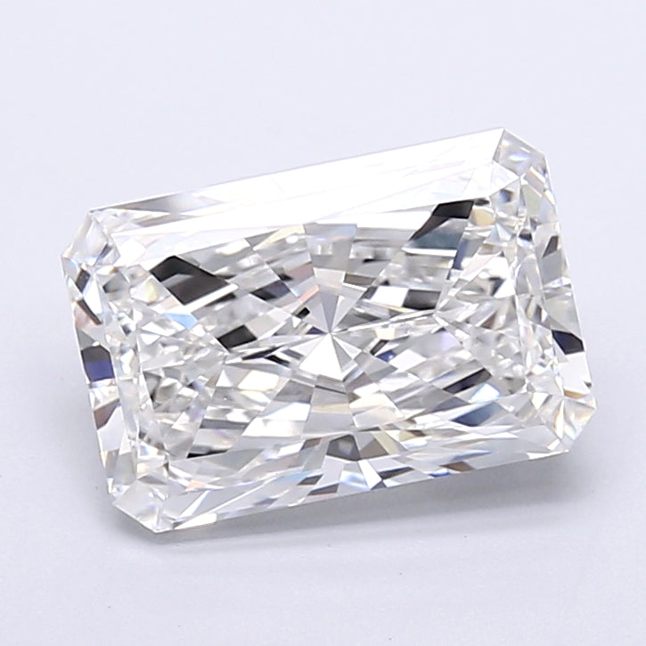 4.18 Carat Radiant Shaped, Very Good Cut, E Color, VVS2 Clarity, IGI Certified Lab Grown Diamond