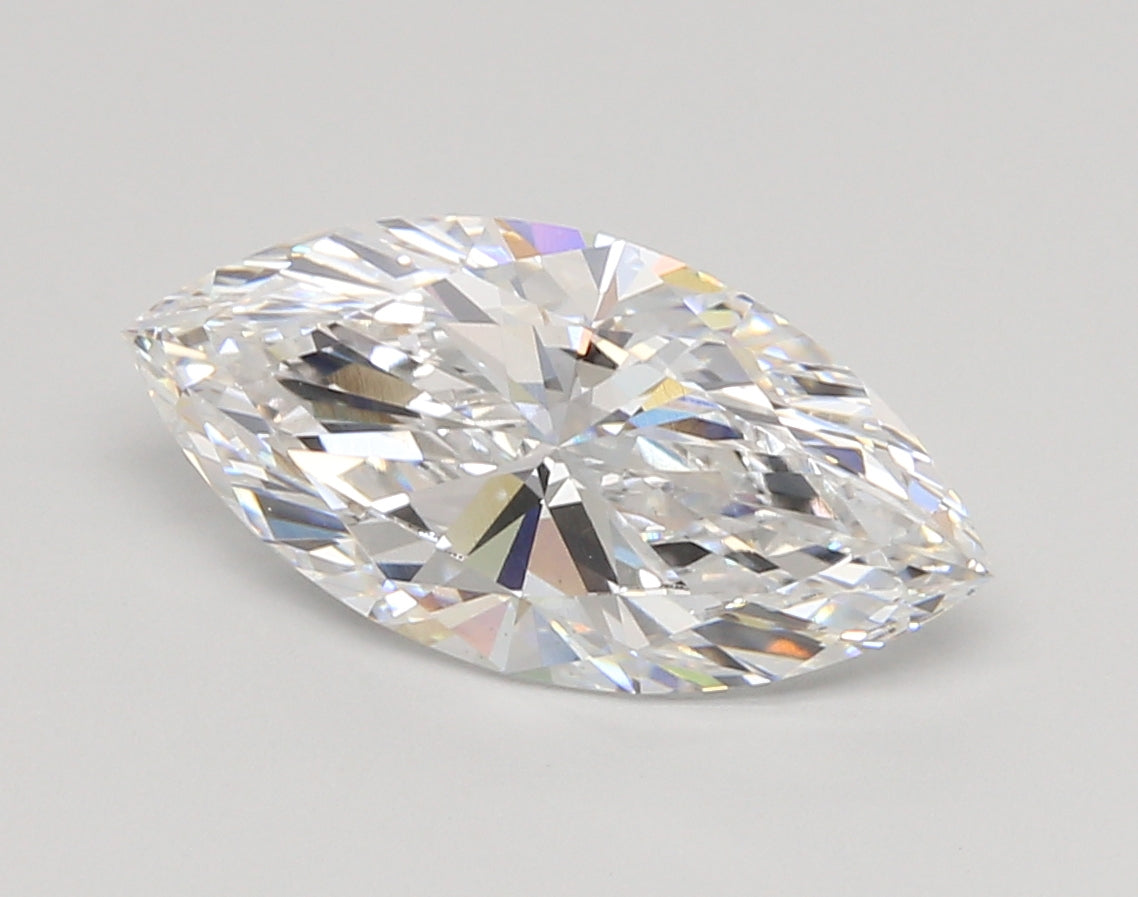 3.04 Carat Marquise Shaped, Ideal Cut, E Color, VS1 Clarity, IGI Certified Lab Grown Diamond