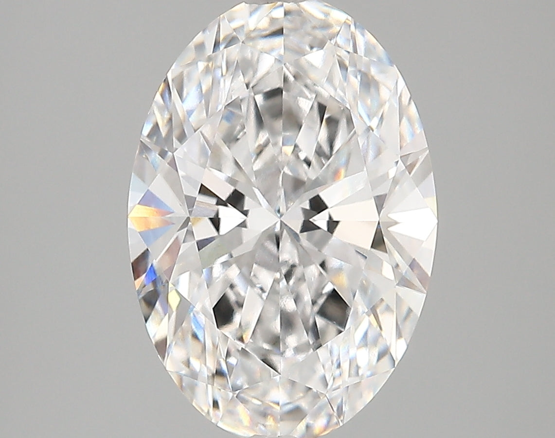 4.03 Carat Oval Shaped, Very Good Cut, D Color, VVS1 Clarity, IGI Certified Lab Grown Diamond
