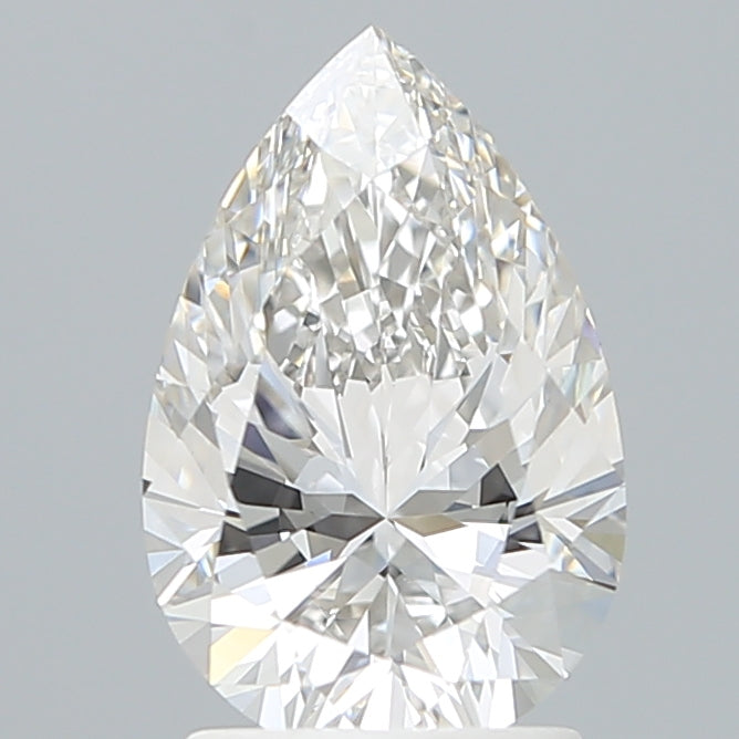 2.05 Carat Pear Shaped, Ideal Cut, F Color, VVS2 Clarity, IGI Certified Lab Grown Diamond