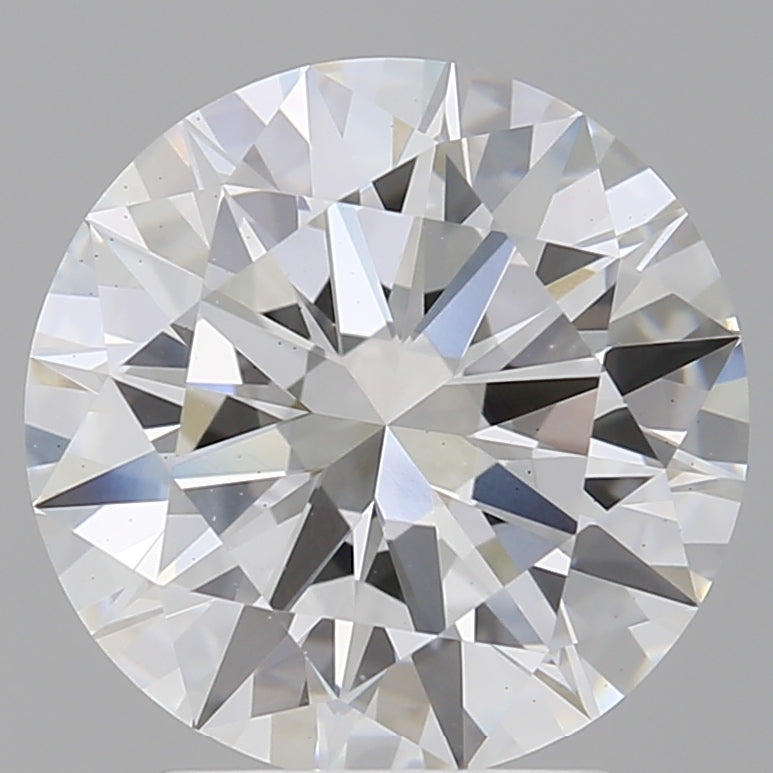 3.04 Carat Round Shaped, Excellent Cut, E Color, VS1 Clarity, IGI Certified Lab Grown Diamond
