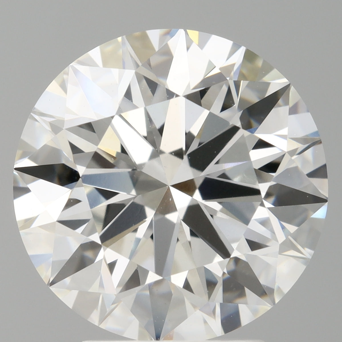 4.05 Carat Round Shaped, Ideal Cut, F Color, VVS2 Clarity, IGI Certified Lab Grown Diamond