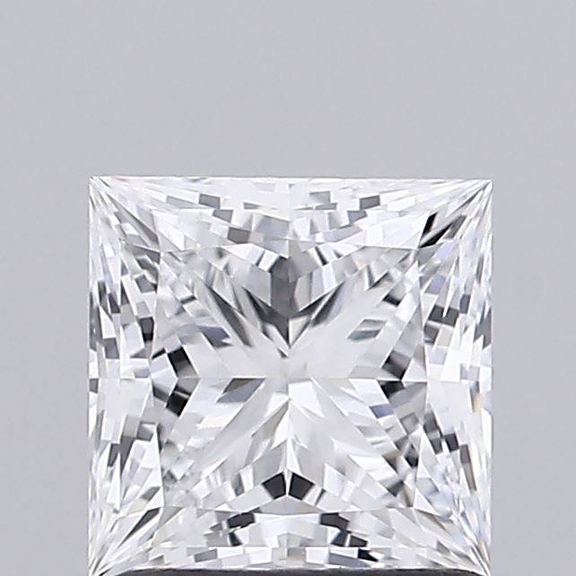 1.24 Carat Princess Shaped, Ideal Cut, D Color, VVS1 Clarity, IGI Certified Lab Grown Diamond