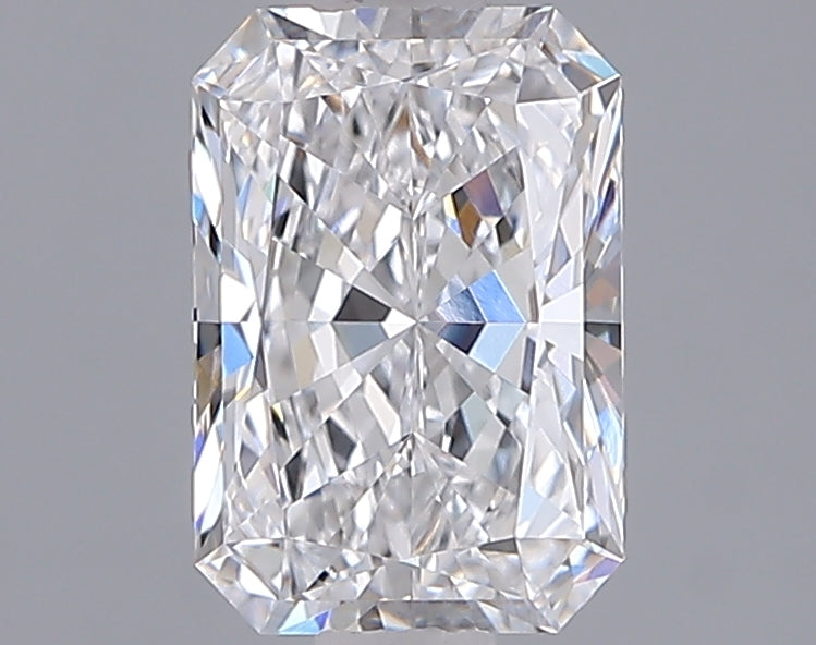 1.53 Carat Radiant Shaped, Ideal Cut, D Color, VVS1 Clarity, IGI Certified Lab Grown Diamond
