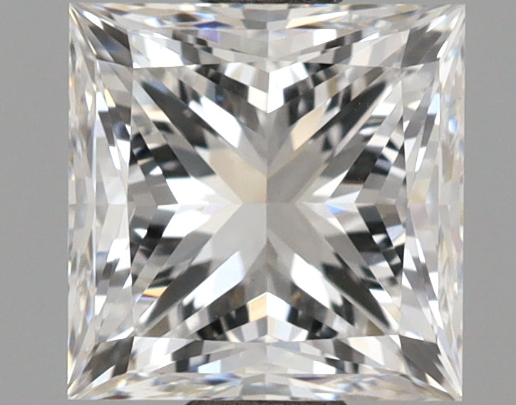 2.03 Carat Princess Shaped, Ideal Cut, D Color, VVS2 Clarity, IGI Certified Lab Grown Diamond