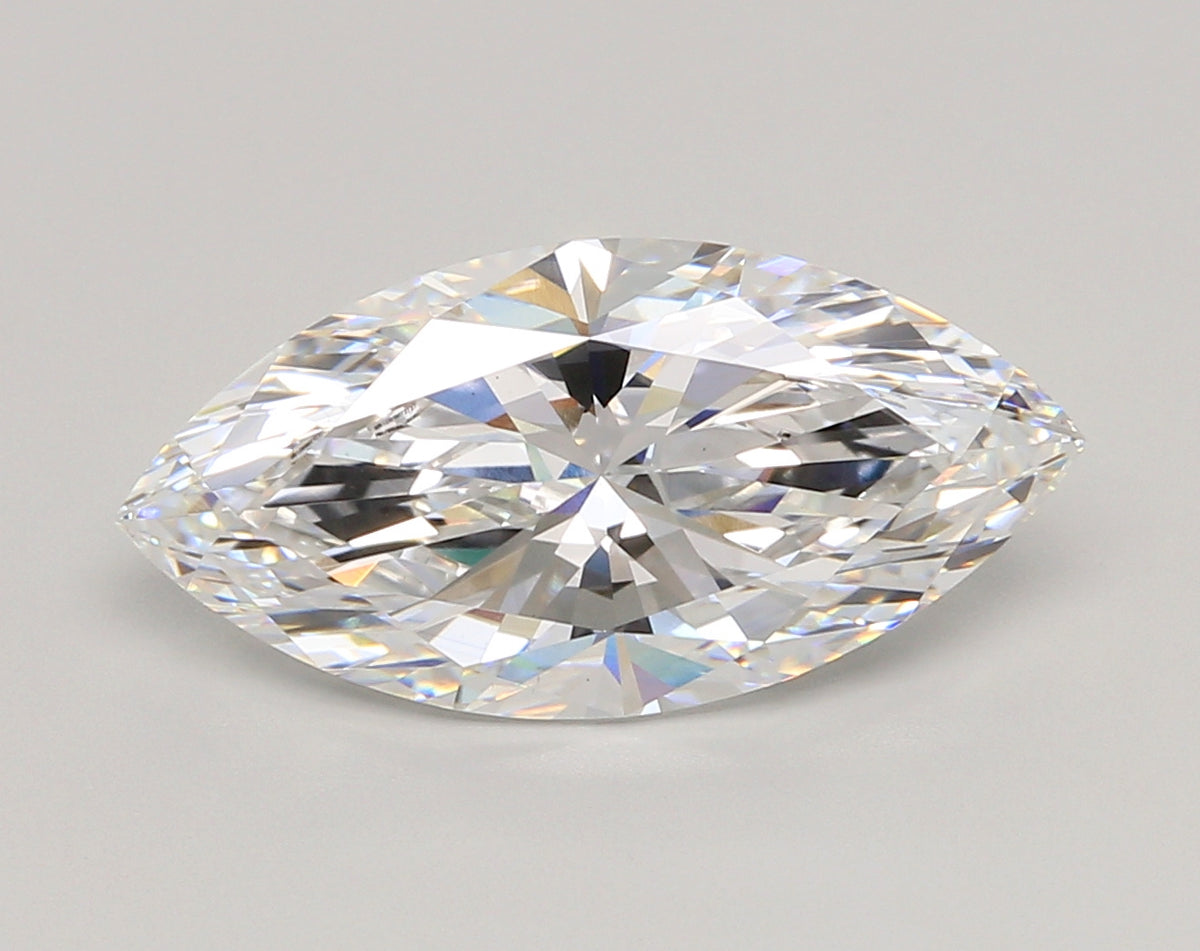 5.02 Carat Marquise Shaped, Ideal Cut, E Color, VS1 Clarity, IGI Certified Lab Grown Diamond