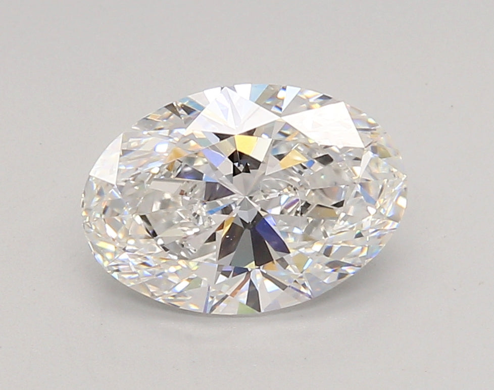 2.05 Carat Oval Shaped, Ideal Cut, E Color, VVS1 Clarity, IGI Certified Lab Grown Diamond