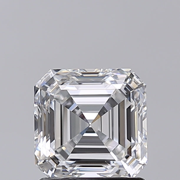 1.42 Carat Asscher Shaped, Very Good Cut, E Color, VS1 Clarity, IGI Certified Lab Grown Diamond