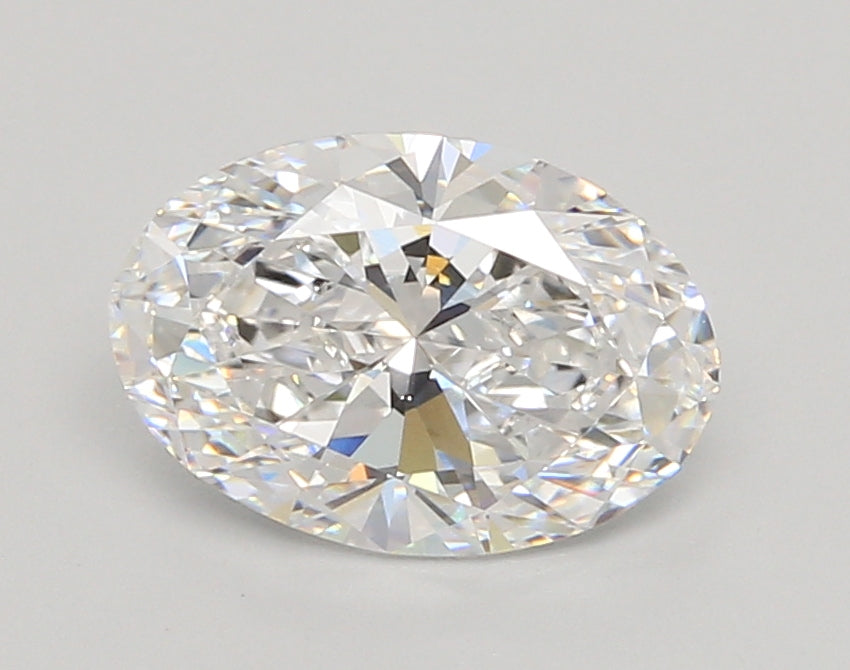 2.02 Carat Oval Shaped, Ideal Cut, D Color, VVS2 Clarity, IGI Certified Lab Grown Diamond