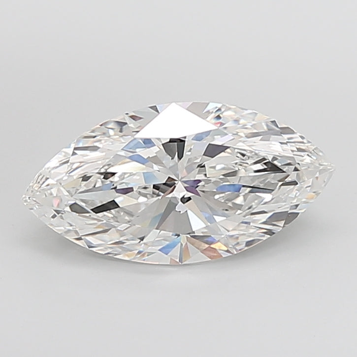 6.02 Carat Marquise Shaped, Ideal Cut, F Color, VVS2 Clarity, IGI Certified Lab Grown Diamond