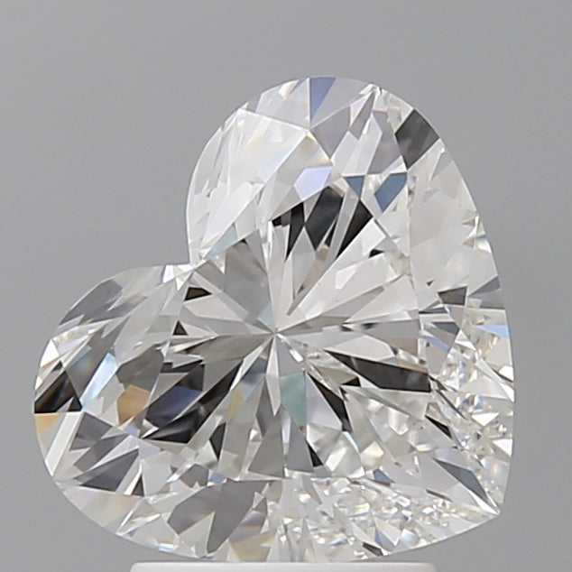 3.04 Carat Heart Shaped, Excellent Cut, F Color, VS1 Clarity, IGI Certified Lab Grown Diamond
