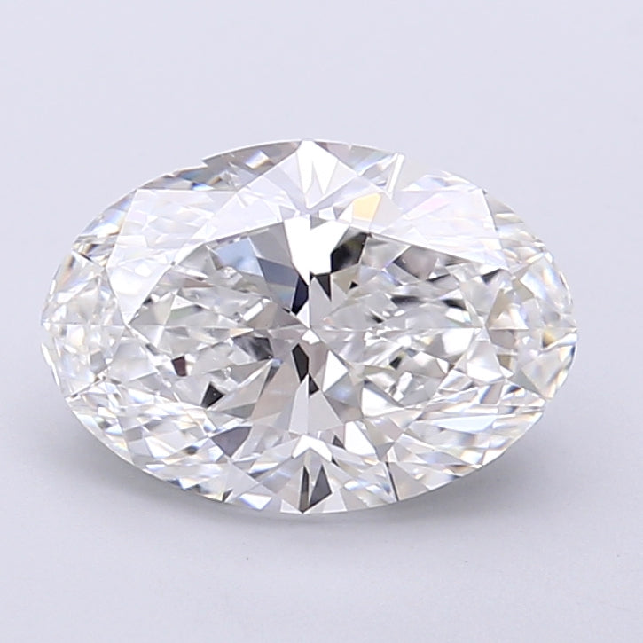 2.08 Carat Oval Shaped, Very Good Cut, E Color, VVS2 Clarity, IGI Certified Lab Grown Diamond