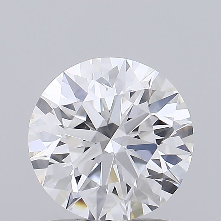 1.55 Carat Round Shaped, Ideal Cut, D Color, VVS2 Clarity, IGI Certified Lab Grown Diamond
