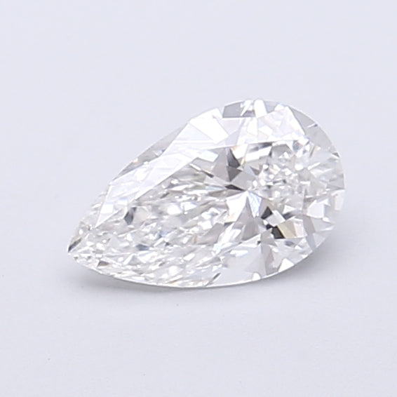 0.52 Carat Pear Shaped, Very Good Cut, D Color, VVS2 Clarity, IGI Certified Lab Grown Diamond