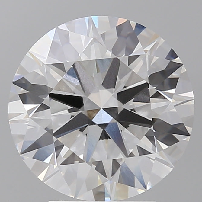 4.04 Carat Round Shaped, Ideal Cut, E Color, VVS2 Clarity, IGI Certified Lab Grown Diamond