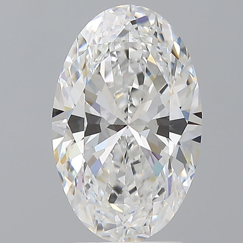 3.05 Carat Oval Shaped, Ideal Cut, E Color, VVS2 Clarity, IGI Certified Lab Grown Diamond