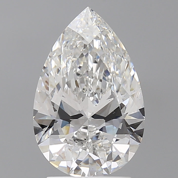 2.60 Carat Pear Shaped, Ideal Cut, E Color, VS1 Clarity, IGI Certified Lab Grown Diamond