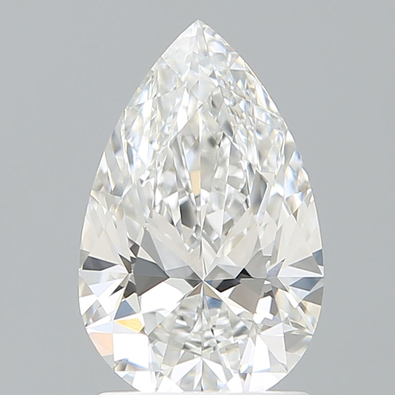 1.70 Carat Pear Shaped, Excellent Cut, E Color, VVS2 Clarity, IGI Certified Lab Grown Diamond