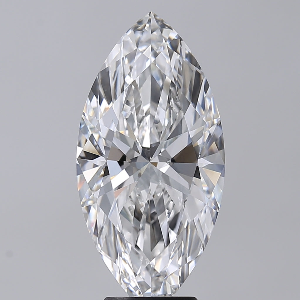 5.03 Carat Marquise Shaped, E Color, VVS2 Clarity, IGI Certified Lab Grown Diamond