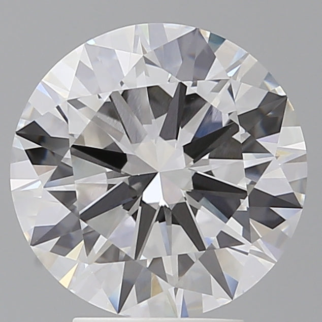 4.00 Carat Round Shaped, Excellent Cut, E Color, VVS2 Clarity, IGI Certified Lab Grown Diamond