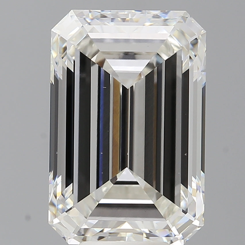 8.52 Carat Emerald Shaped, Ideal Cut, F Color, VS1 Clarity, IGI Certified Lab Grown Diamond
