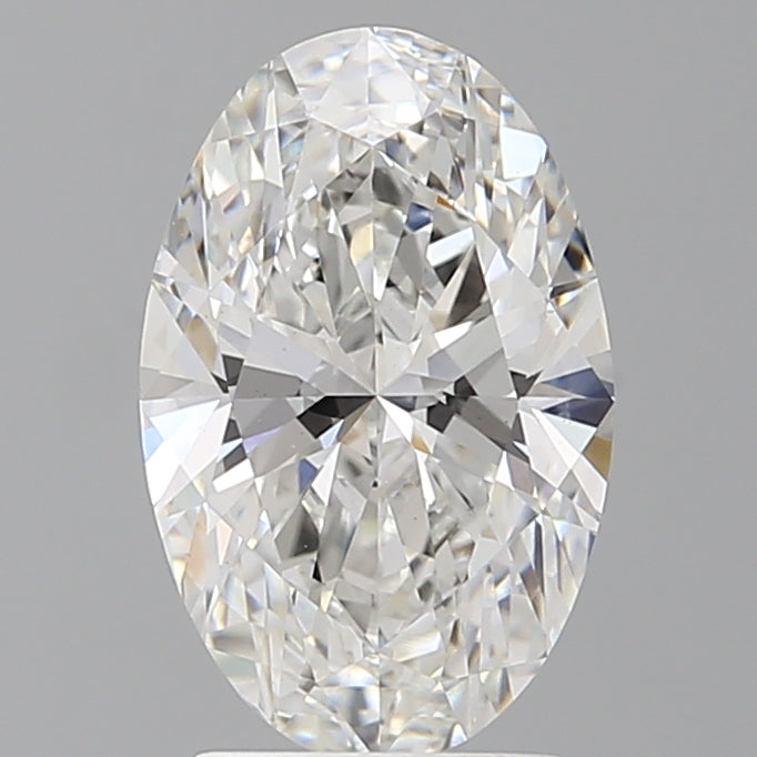2.54 Carat Oval Shaped, Ideal Cut, E Color, VS1 Clarity, IGI Certified Lab Grown Diamond